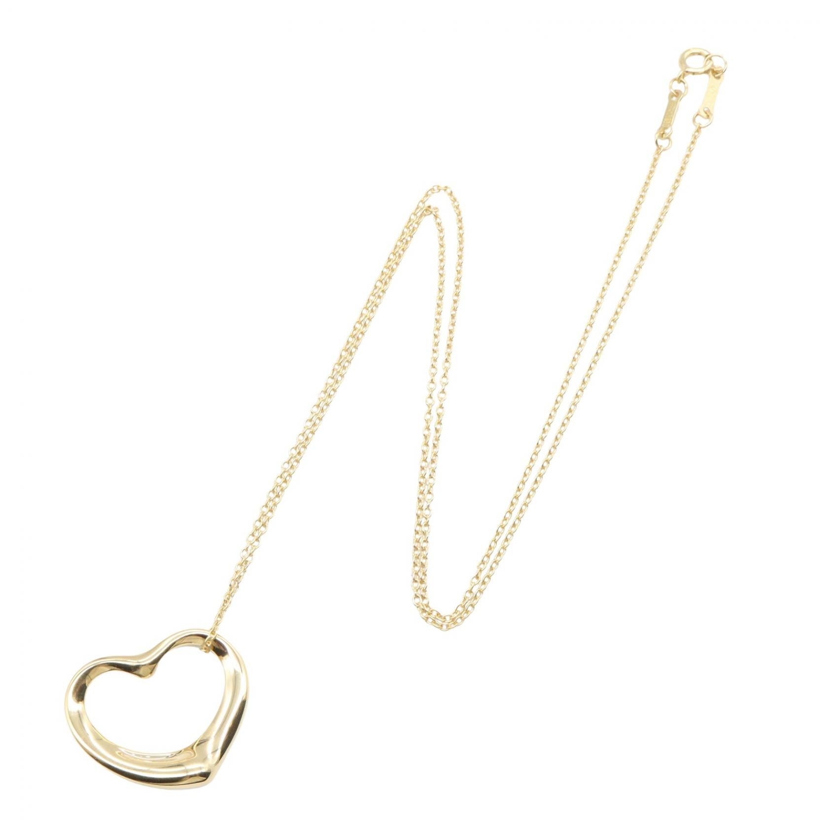 オープンハート ミディアム ネックレス ネックレス K18YG イエローゴールド ティファニー アクセサリー TIFFANY & Co.