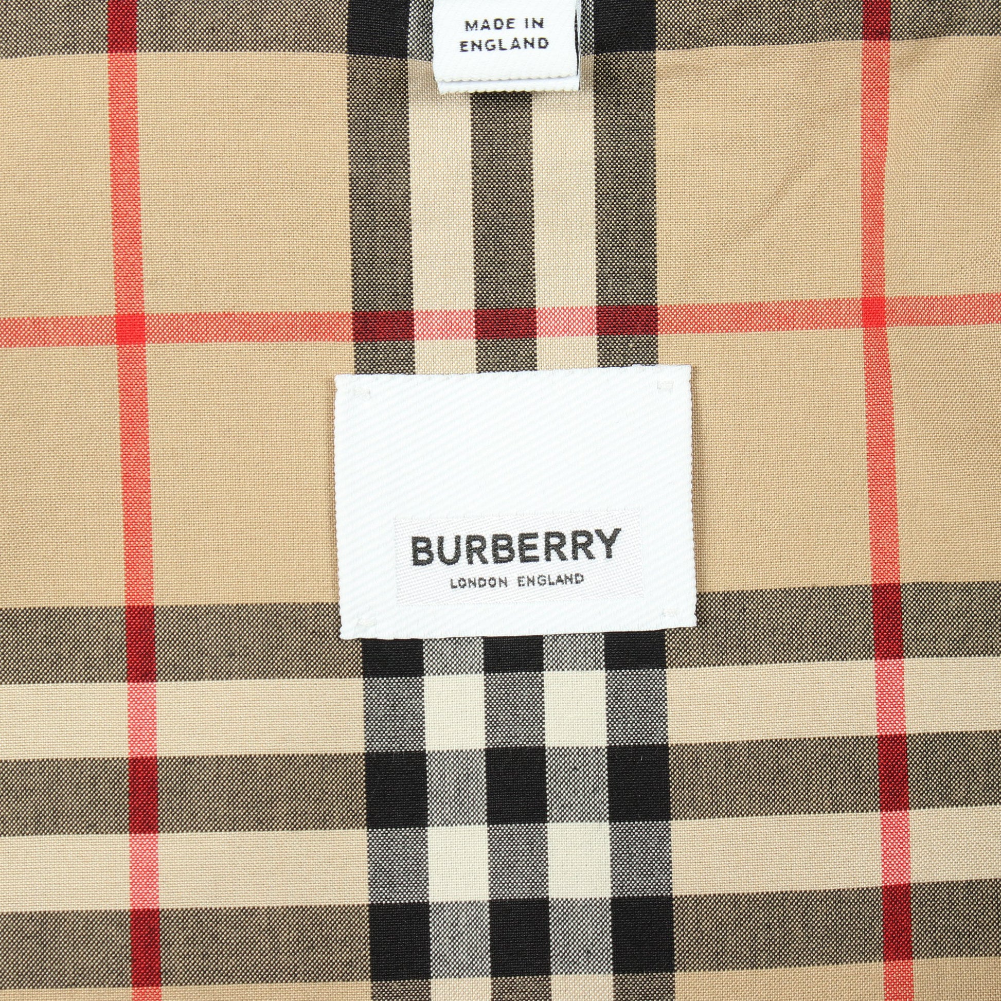 ステンカラーコート コットン ダークネイビー バーバリー アウター BURBERRY