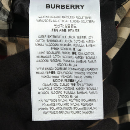 ステンカラーコート コットン ダークネイビー バーバリー アウター BURBERRY