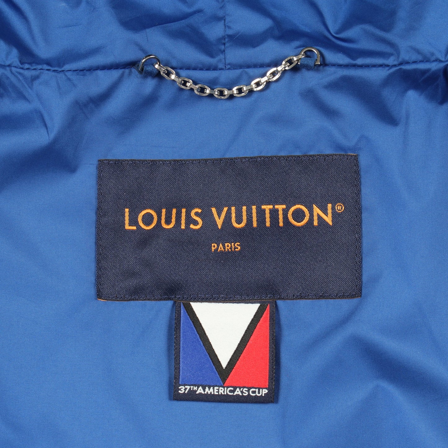 37TH AMERICA'S CUP ジップアップパーカー ジャケット ナイロン ブルー ルイヴィトン アウター LOUIS VUITTON