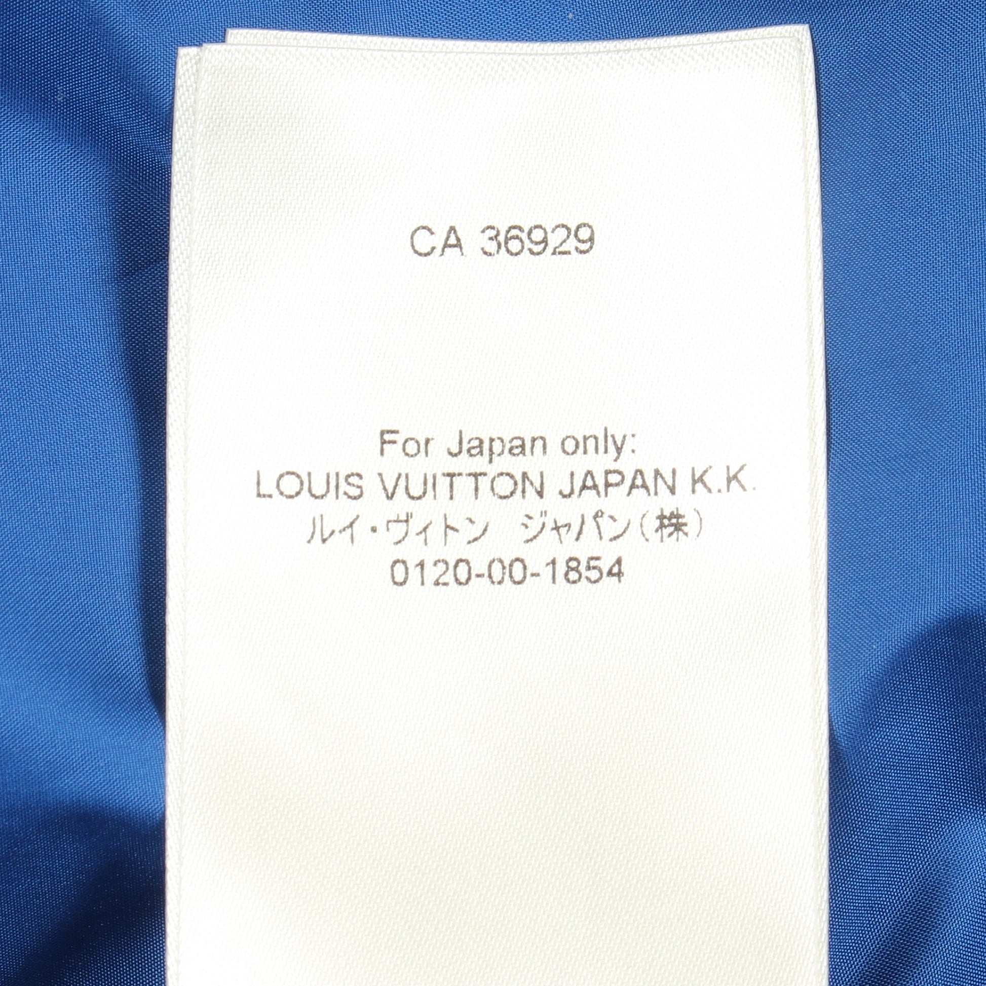 37TH AMERICA'S CUP ジップアップパーカー ジャケット ナイロン ブルー ルイヴィトン アウター LOUIS VUITTON