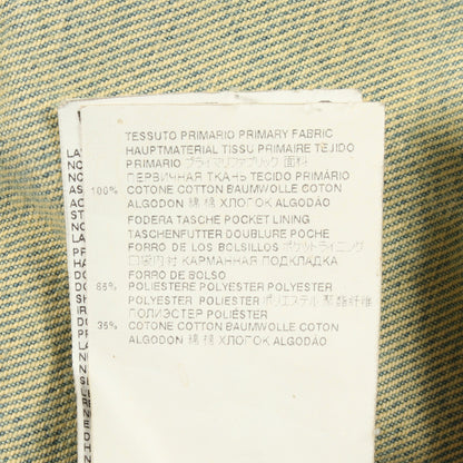ダメージ加工 カットオフ クロップド デニムジャケット コットン ブルー イエロー メゾンマルジェラ アウター Maison Margiela