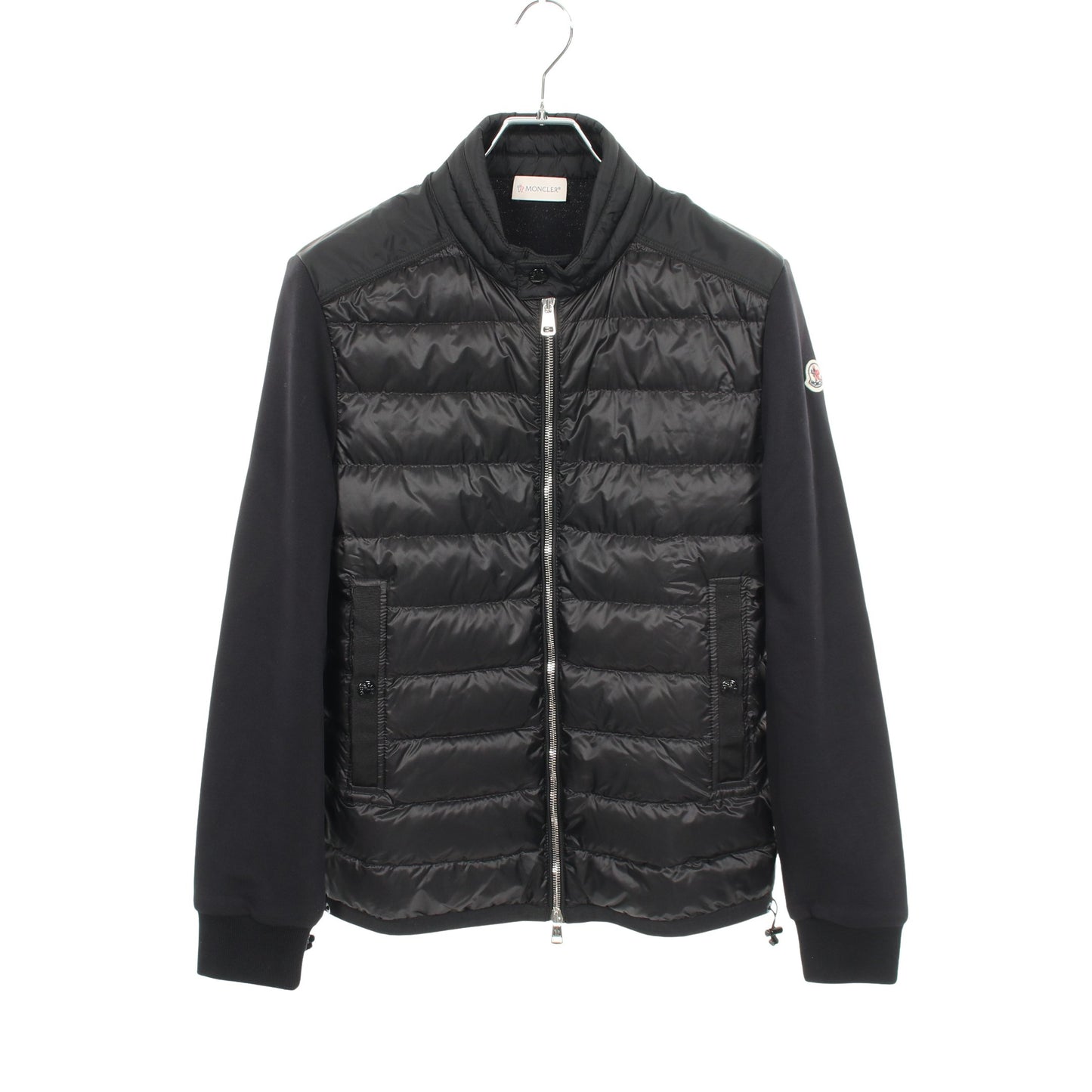 切替 ダウンジャケット ナイロン コットン ブラック モンクレール アウター MONCLER