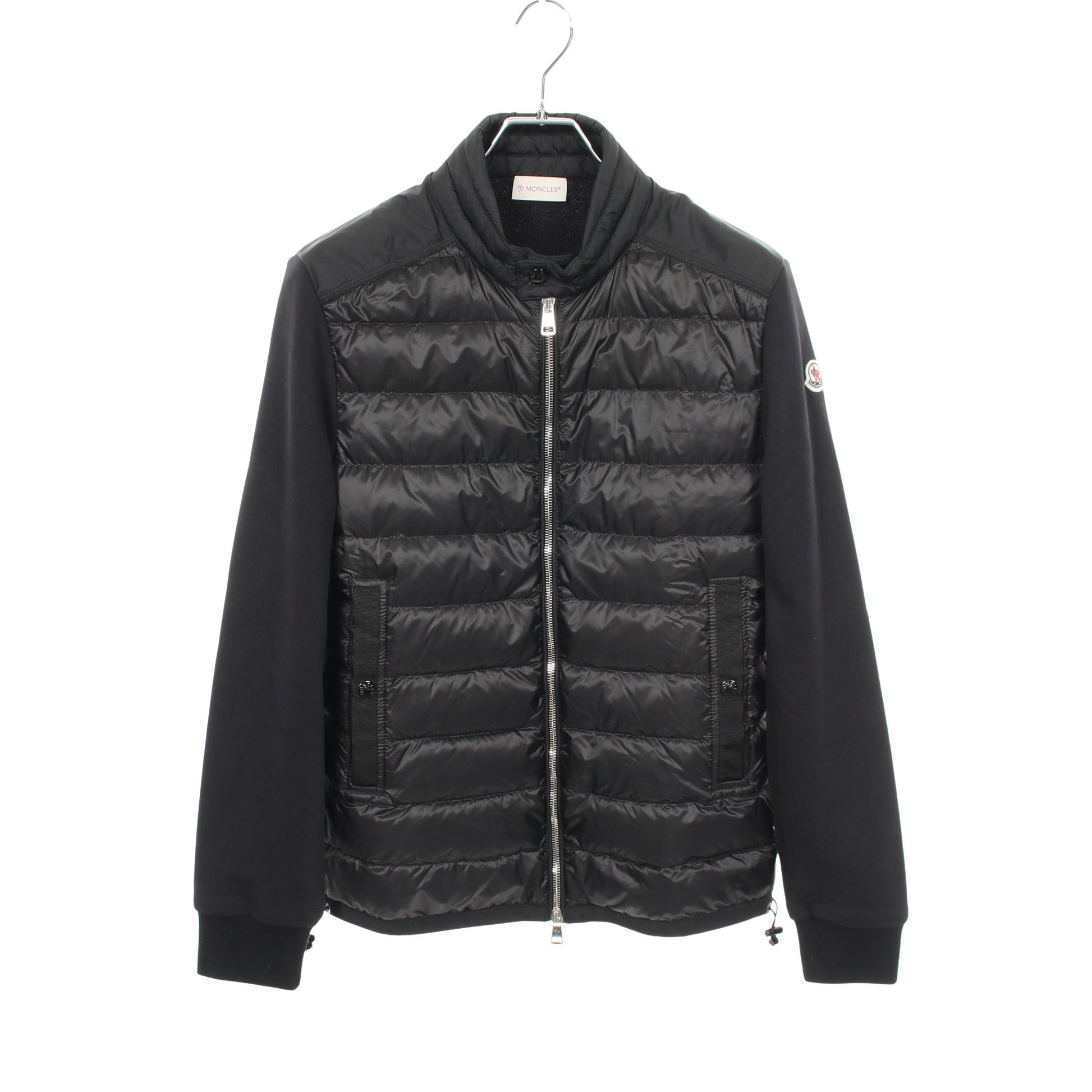 切替 ダウンジャケット ナイロン コットン ブラック モンクレール アウター MONCLER