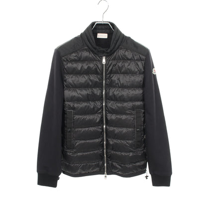 切替 ダウンジャケット ナイロン コットン ブラック モンクレール アウター MONCLER