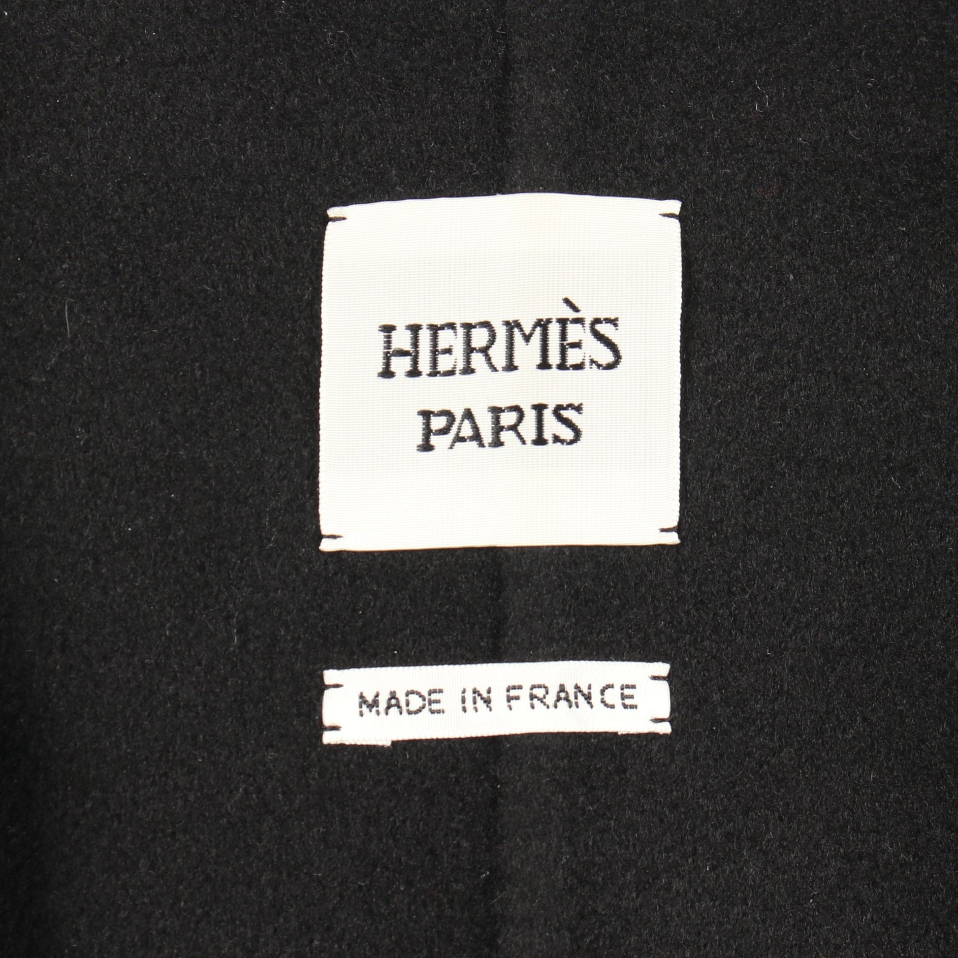 ジップアップ ロング ベスト カシミヤ ブラック エルメス トップス HERMES