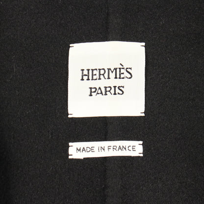 ジップアップ ロング ベスト カシミヤ ブラック エルメス トップス HERMES