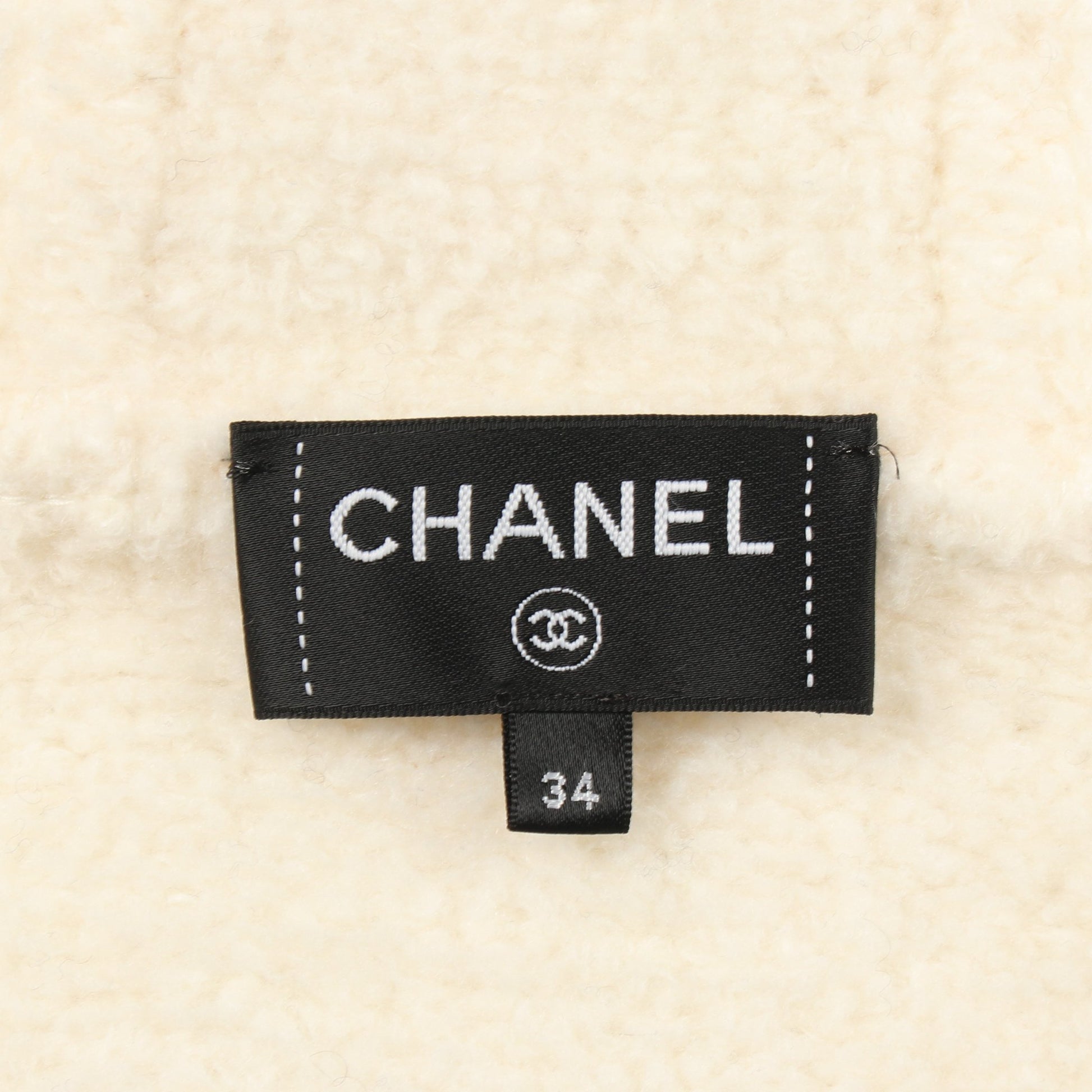 ココネージュ ジップアップパーカー ウール カシミヤ ホワイト シャネル トップス CHANEL