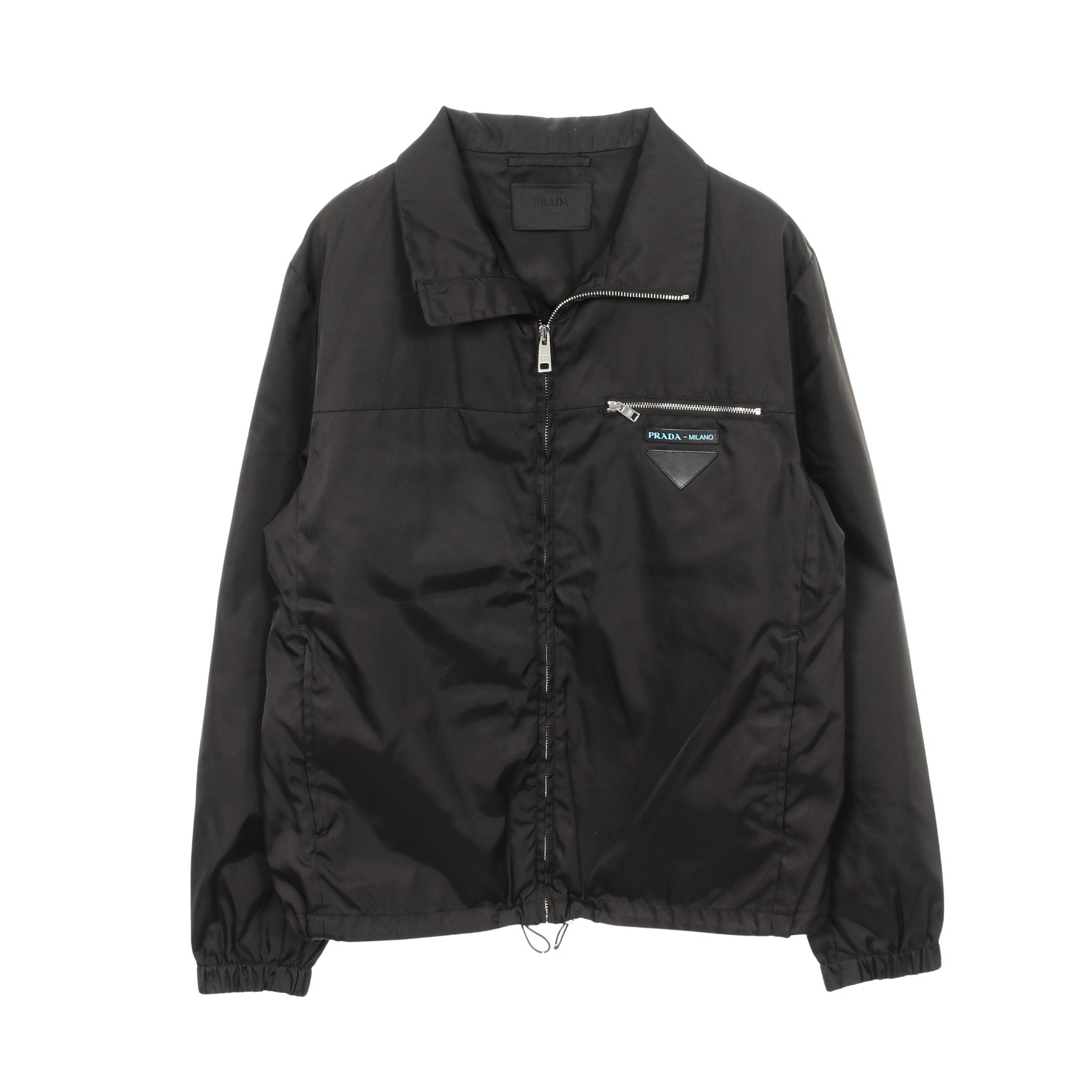 PRADA プラダ その他ジャケット トライアングルパッチ ジップアップ トライアングルパッチ ジップアップ ジャケット ナイロン ブラック