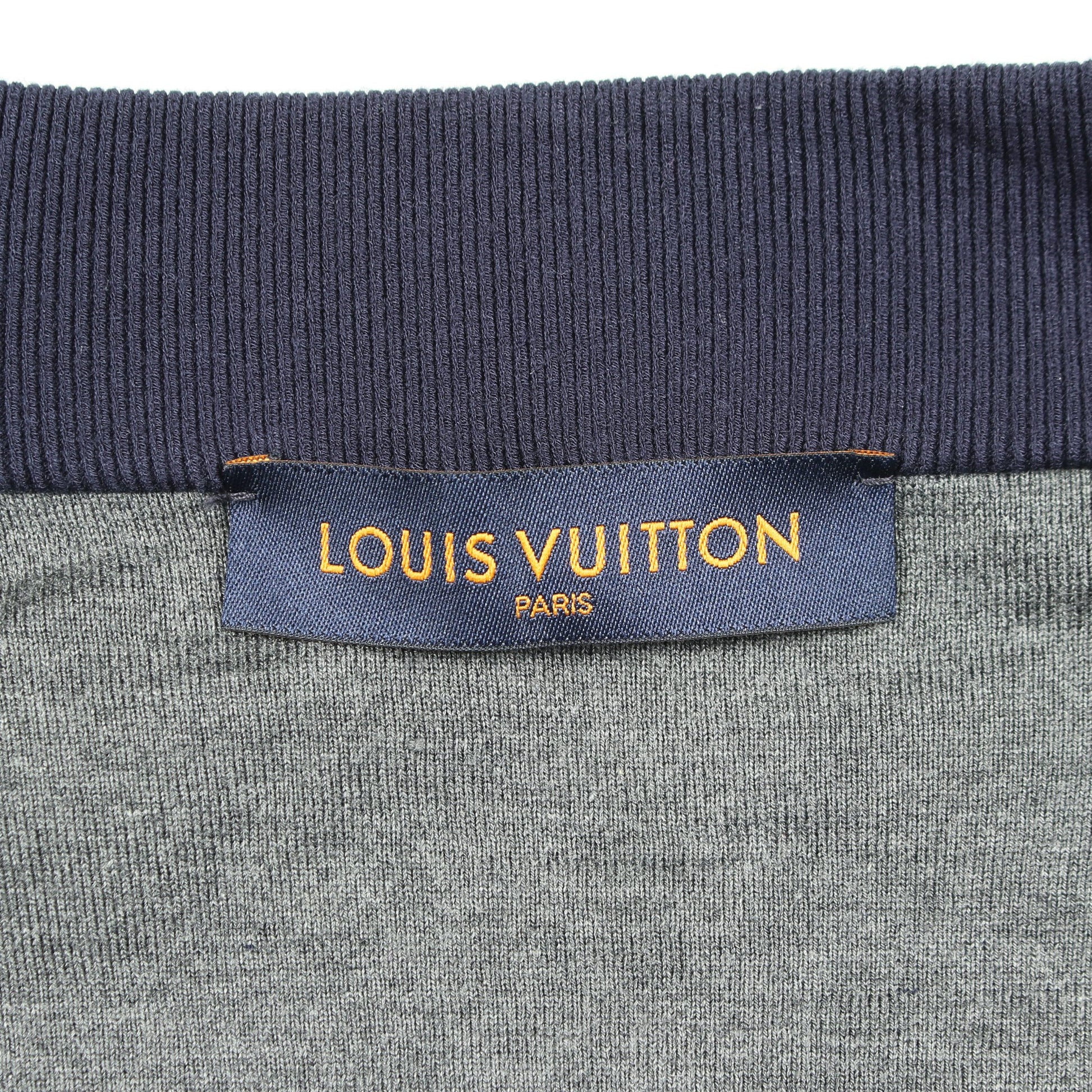 ドロップニードル モノグラム ニットジャケット ボンバージャケット レーヨン コットン ネイビー ルイヴィトン アウター LOUIS VUITTON