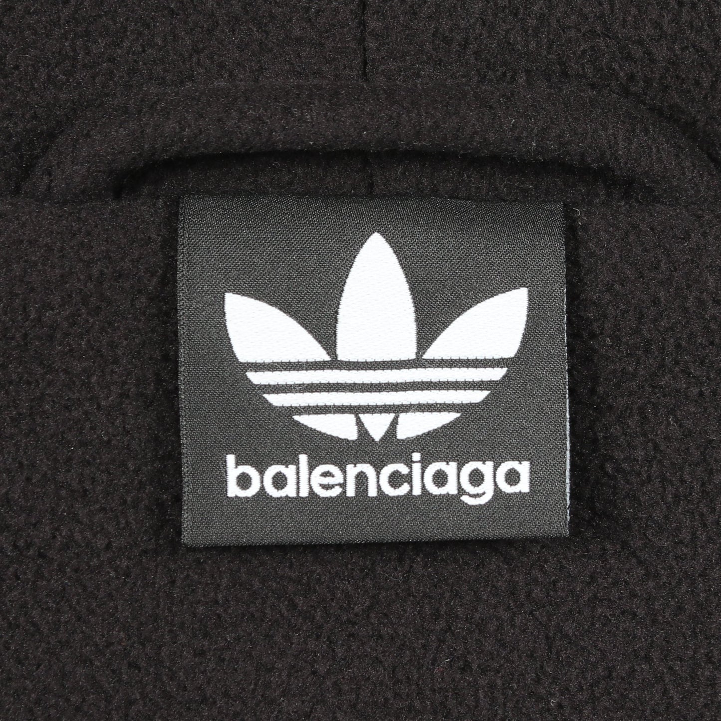 BALENCIAGA × adidas フリース ジップアップパーカー ブラック ホワイト バレンシアガ トップス BALENCIAGA
