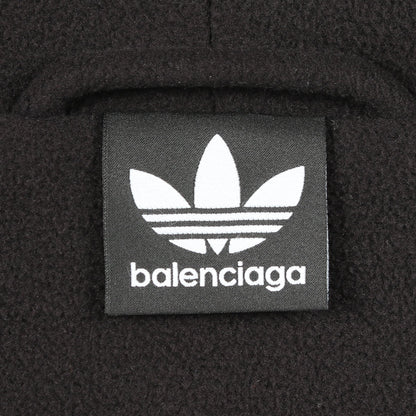 BALENCIAGA × adidas フリース ジップアップパーカー ブラック ホワイト バレンシアガ トップス BALENCIAGA