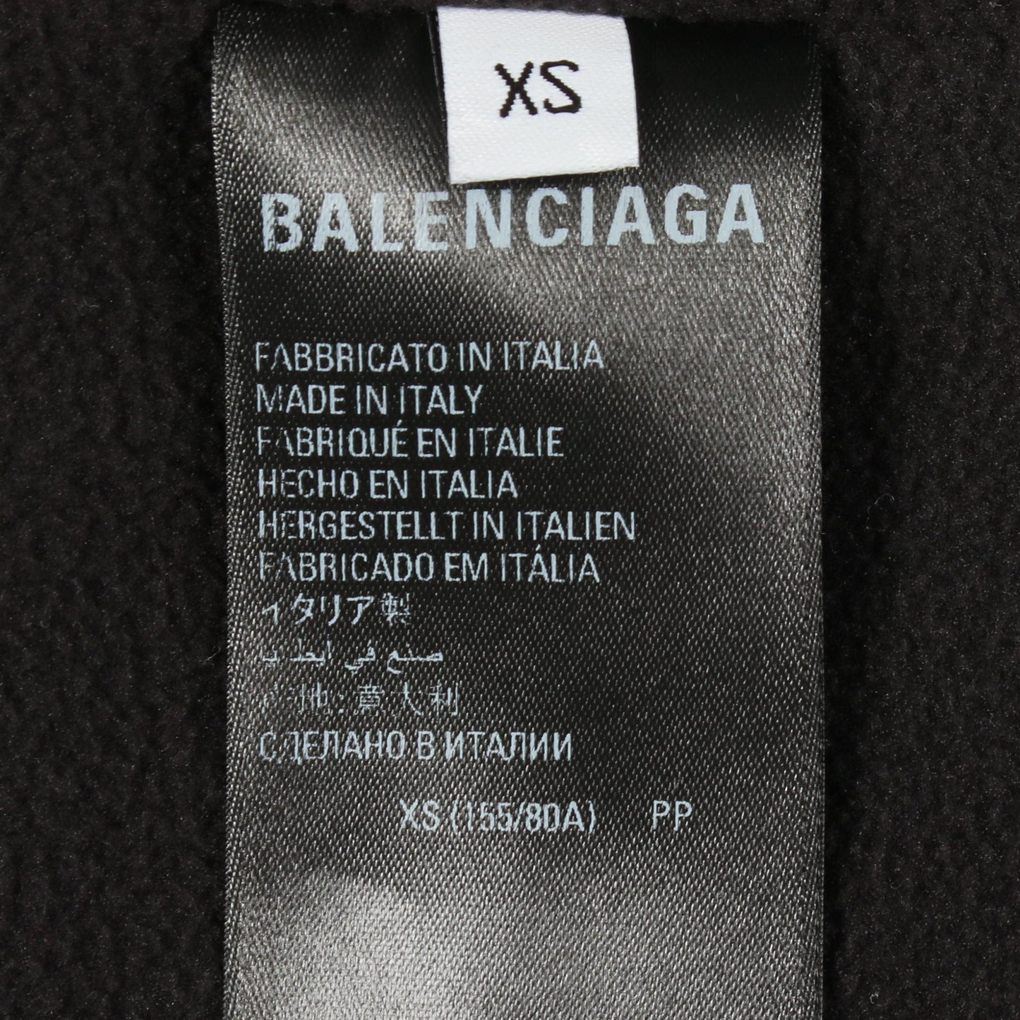 BALENCIAGA × adidas フリース ジップアップパーカー ブラック ホワイト バレンシアガ トップス BALENCIAGA