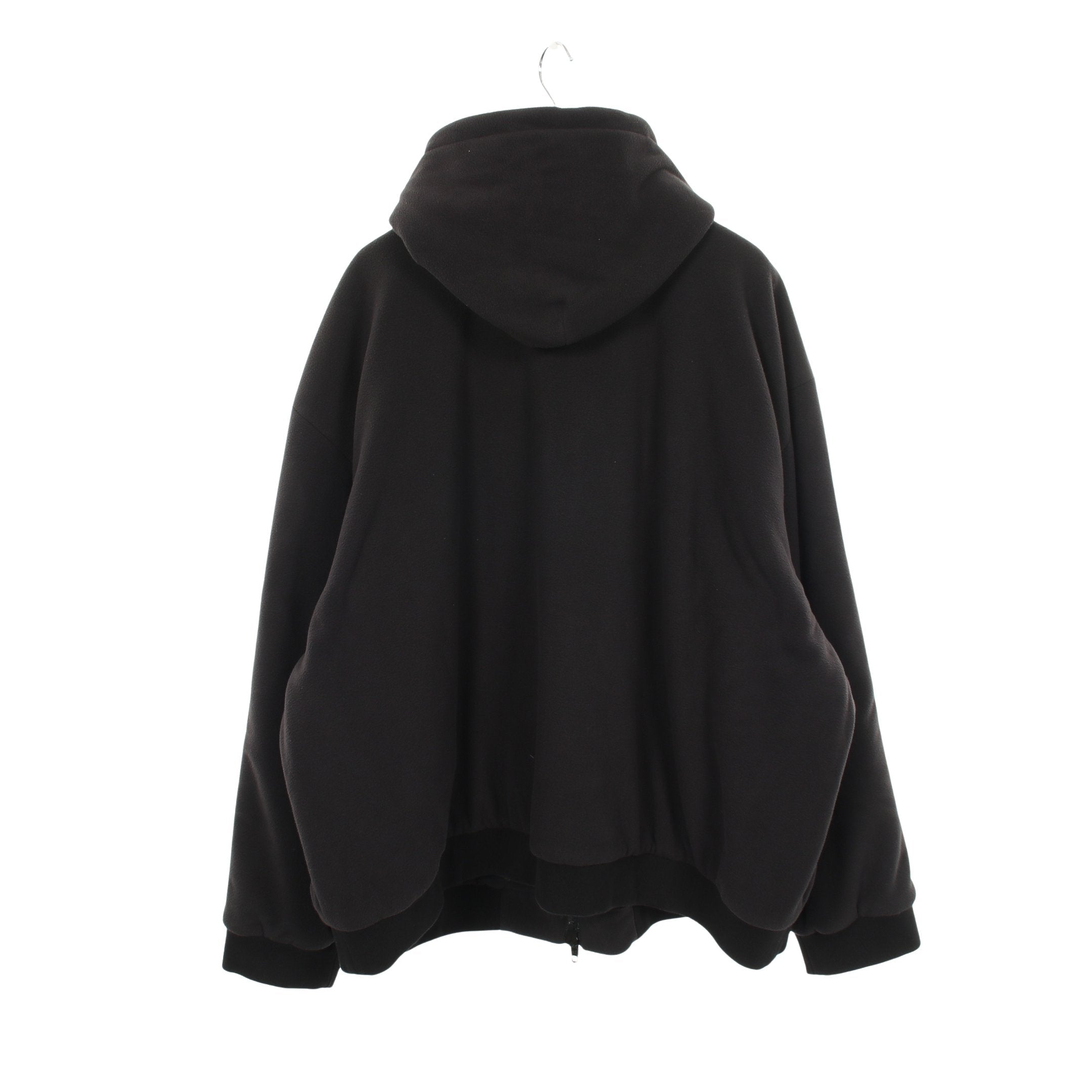 BALENCIAGA × adidas フリース ジップアップパーカー ブラック
