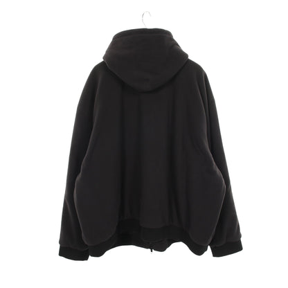 BALENCIAGA × adidas フリース ジップアップパーカー ブラック ホワイト バレンシアガ トップス BALENCIAGA