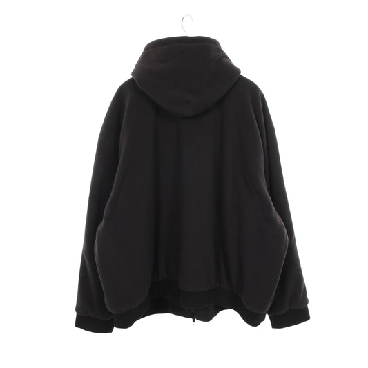 BALENCIAGA × adidas フリース ジップアップパーカー ブラック ホワイト バレンシアガ トップス BALENCIAGA