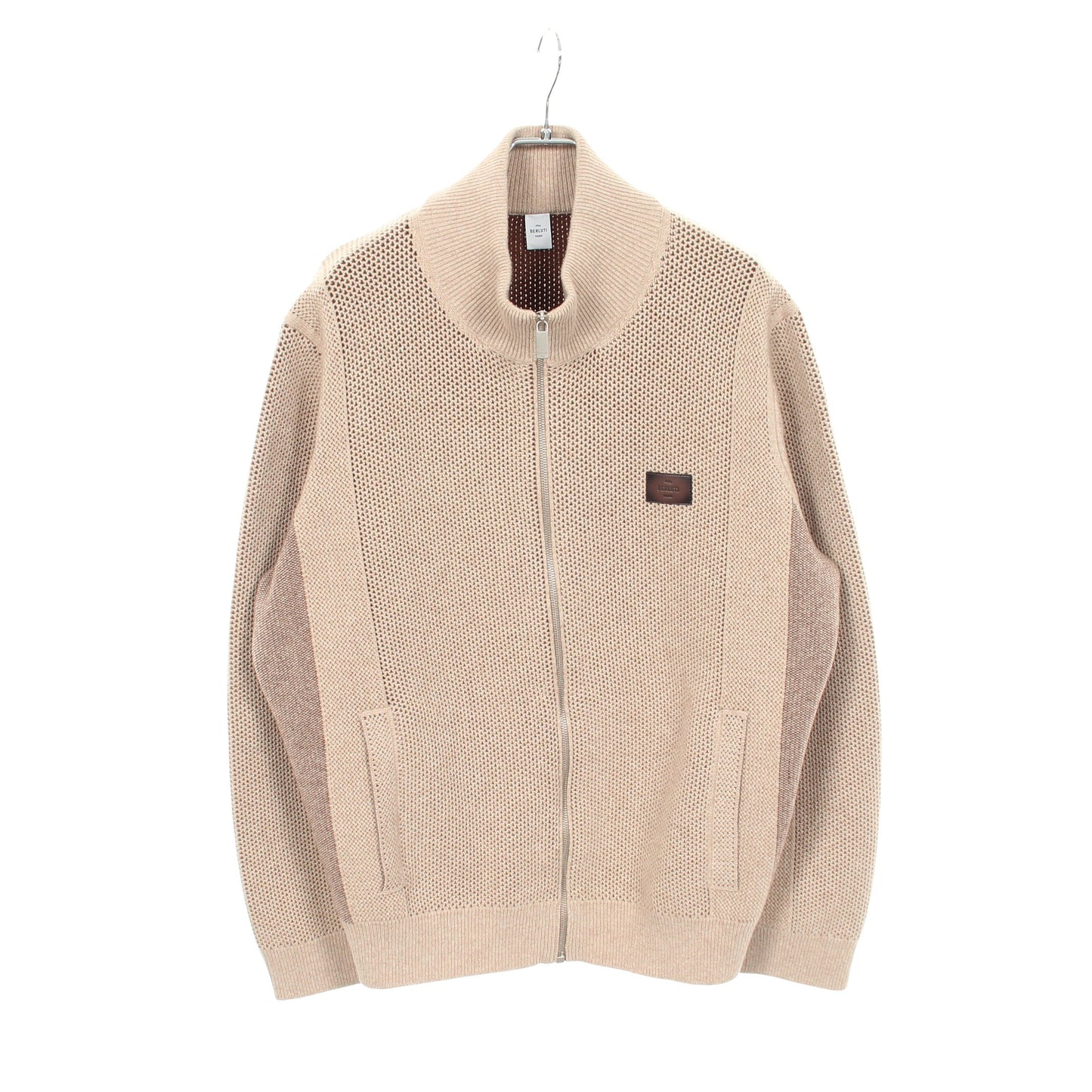 ジップアップ ニット ジャケット ウール カシミヤ ベージュ ベルルッティ アウター Berluti