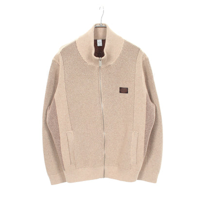 ジップアップ ニット ジャケット ウール カシミヤ ベージュ ベルルッティ アウター Berluti