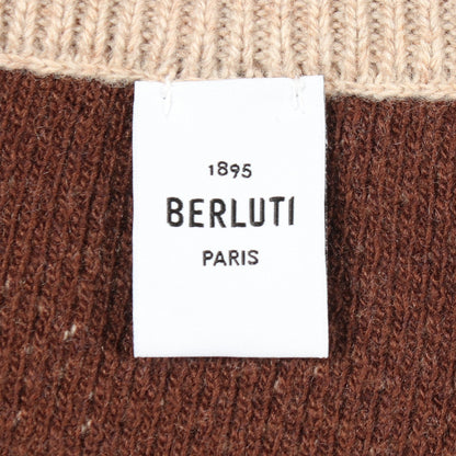 ジップアップ ニット ジャケット ウール カシミヤ ベージュ ベルルッティ アウター Berluti
