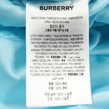 アノラックパーカー フード付き ジャケット ナイロン ライトブルー ブラック バーバリー アウター BURBERRY