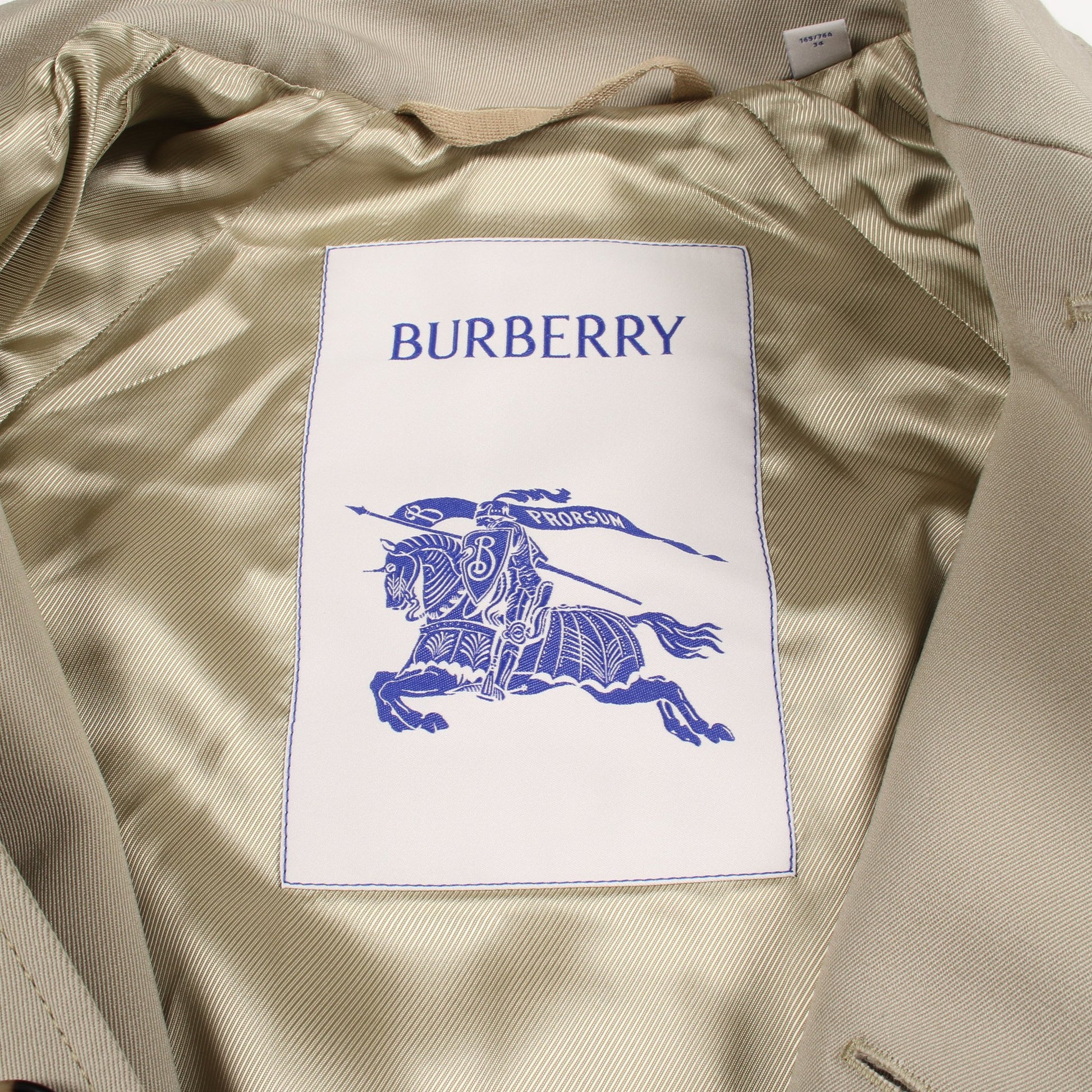 ステンカラーコート レーヨン カーキグリーン バーバリー アウター BURBERRY
