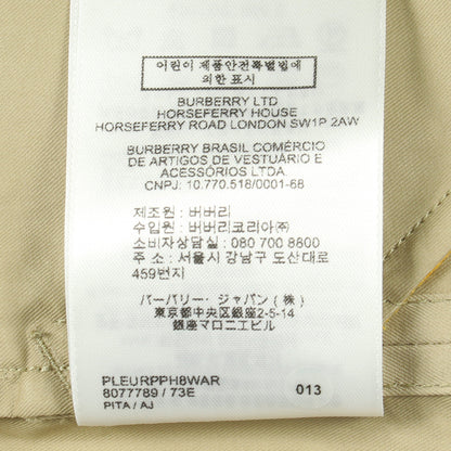 トレンチミニドレス ワンピース コットン カーキベージュ バーバリー ワンピース BURBERRY