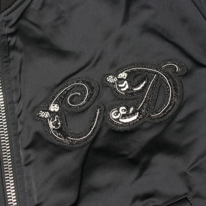 DIOR × KENNY SCHARF CDロゴ刺繍 ボンバージャケット ブルゾン ナイロン ブラック ディオール アウター DIOR