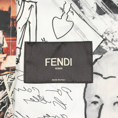 総柄 ジャケット オフホワイト マルチカラー フェンディ アウター FENDI