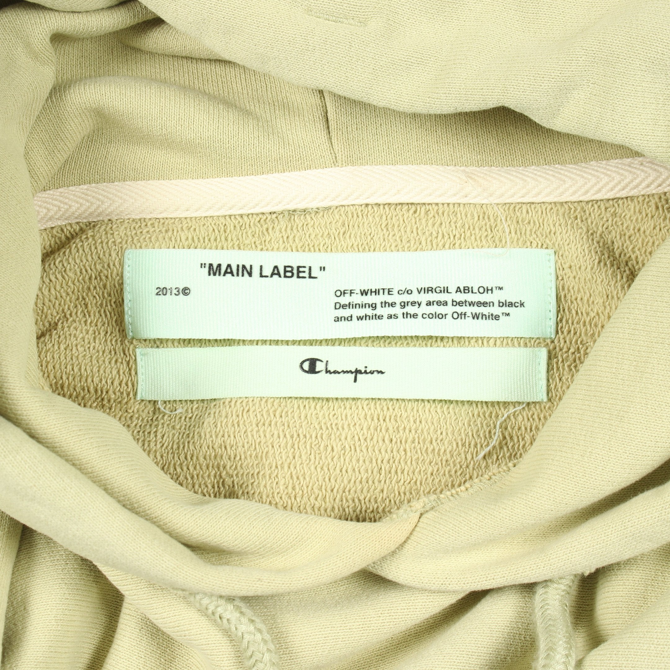 OFF-WHITE オフホワイト ×champion 18SS Hooded Sweatshirt バック