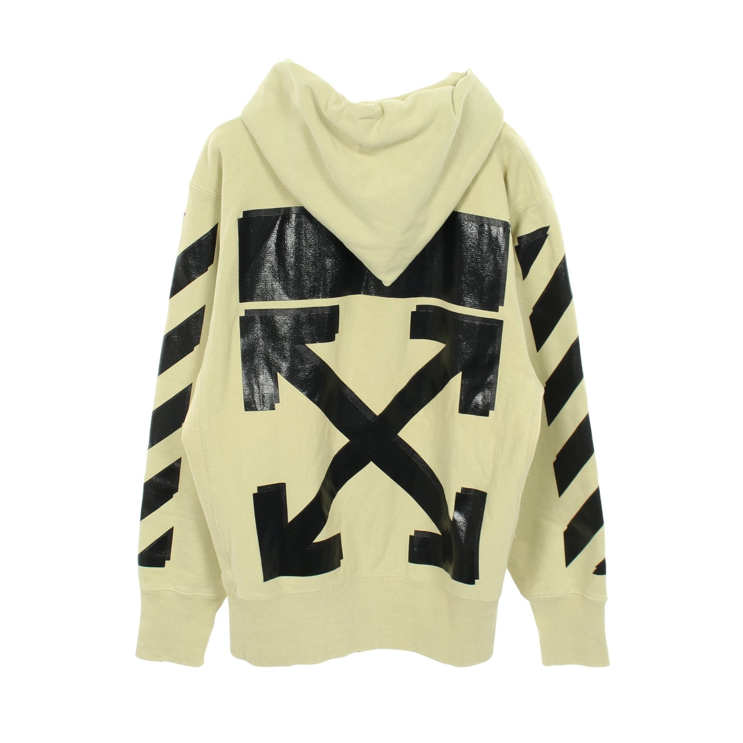 OFF-WHITE × Champion 18SS プルオーバーパーカー コットン ライトグリーン オフホワイト トップス OFF-WHITE
