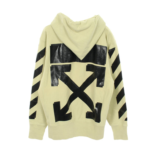 OFF-WHITE × Champion 18SS プルオーバーパーカー コットン ライトグリーン オフホワイト