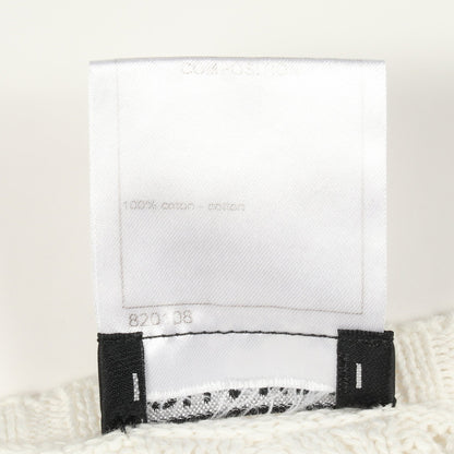 ココマークボタン ニット コットン ホワイト シャネル トップス CHANEL