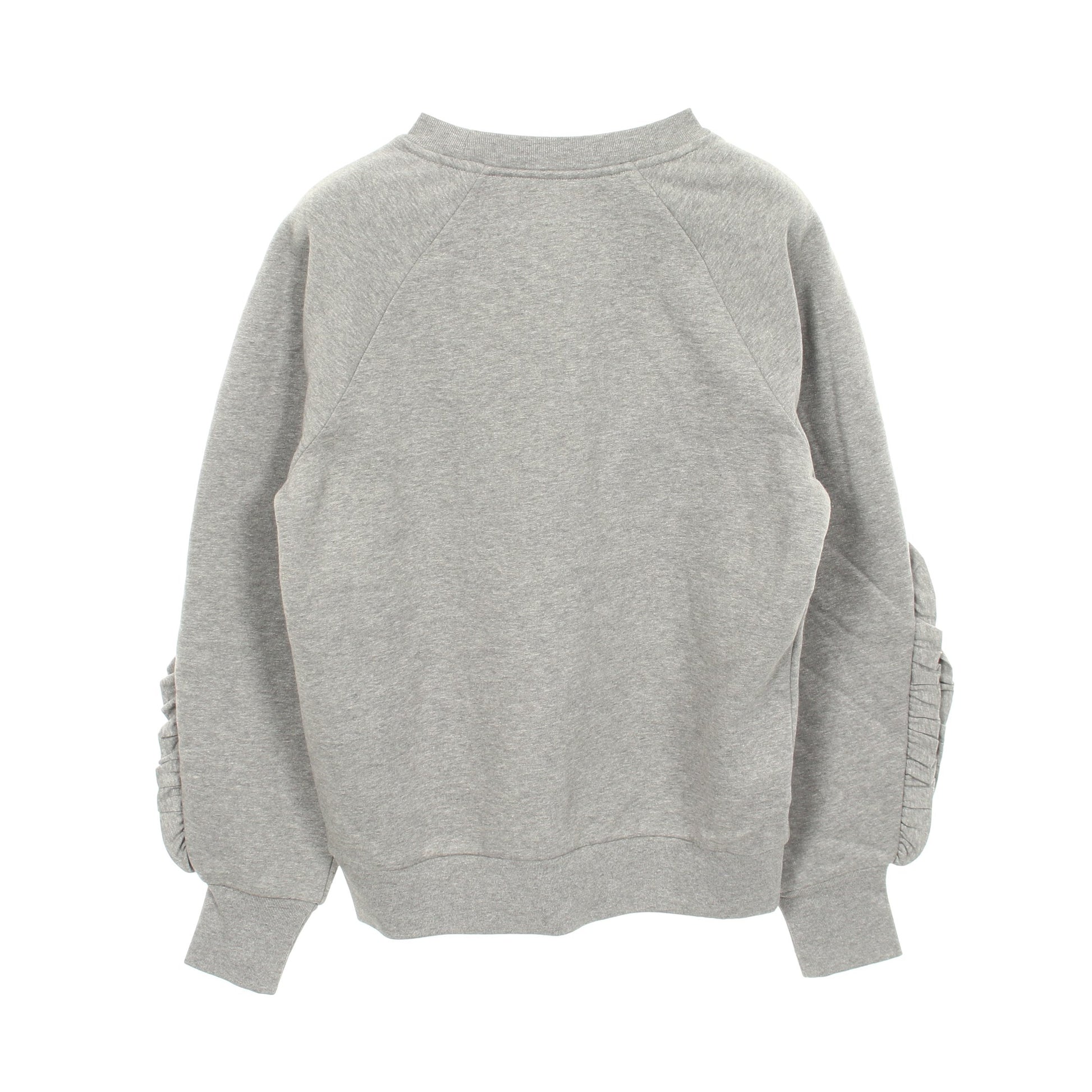 フリル スウェットシャツ コットン グレー バーバリー トップス BURBERRY
