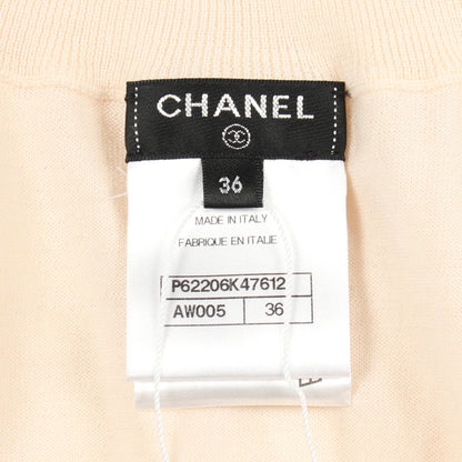ココマークボタン ハイネック ニット ウール アイボリー シャネル トップス CHANEL