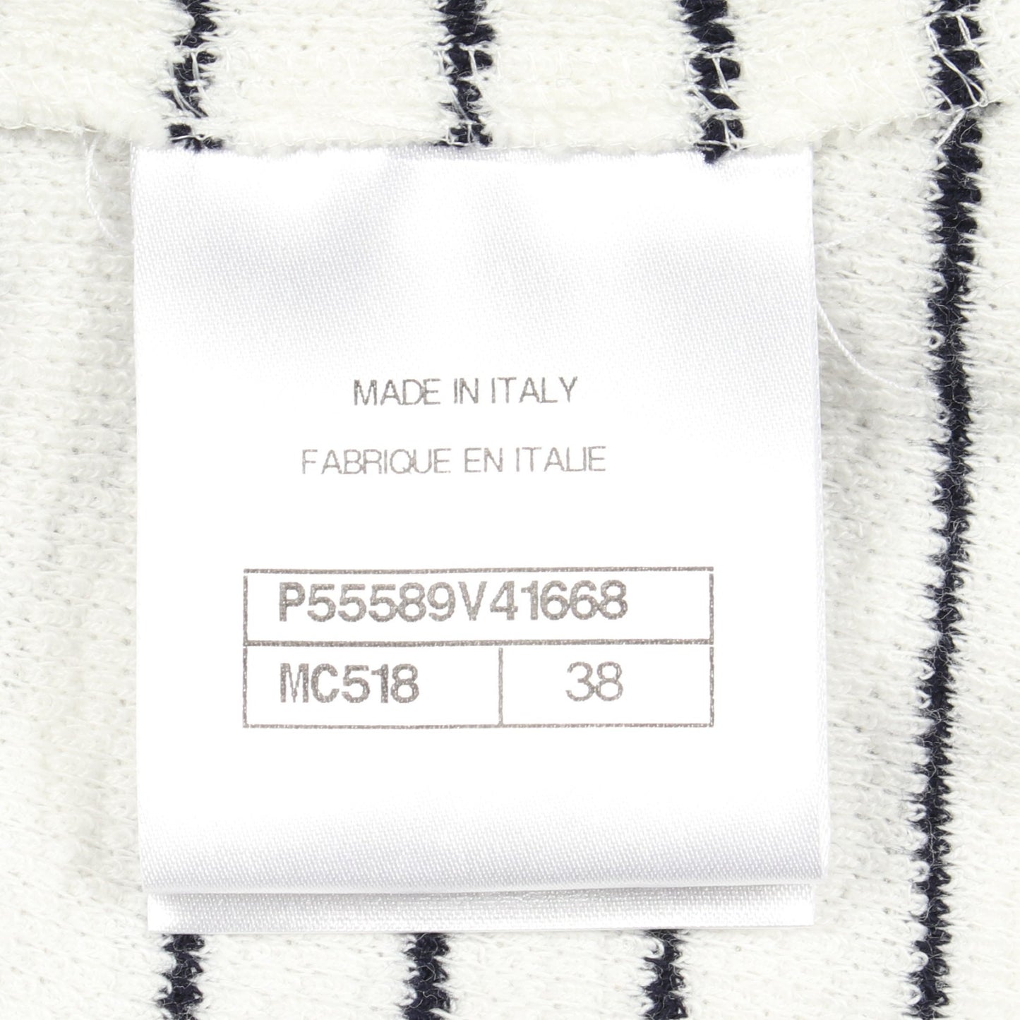 ココマークボタン ボーダー タンクトップ コットン ホワイト ブラック シャネル トップス CHANEL