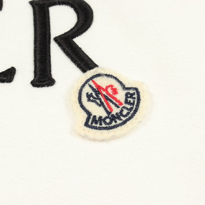アイコンパッチ ロゴ刺繍 プルオーバーパーカー コットン ホワイト モンクレール トップス MONCLER