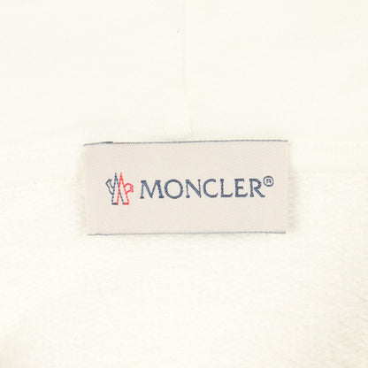 アイコンパッチ ロゴ刺繍 プルオーバーパーカー コットン ホワイト モンクレール トップス MONCLER