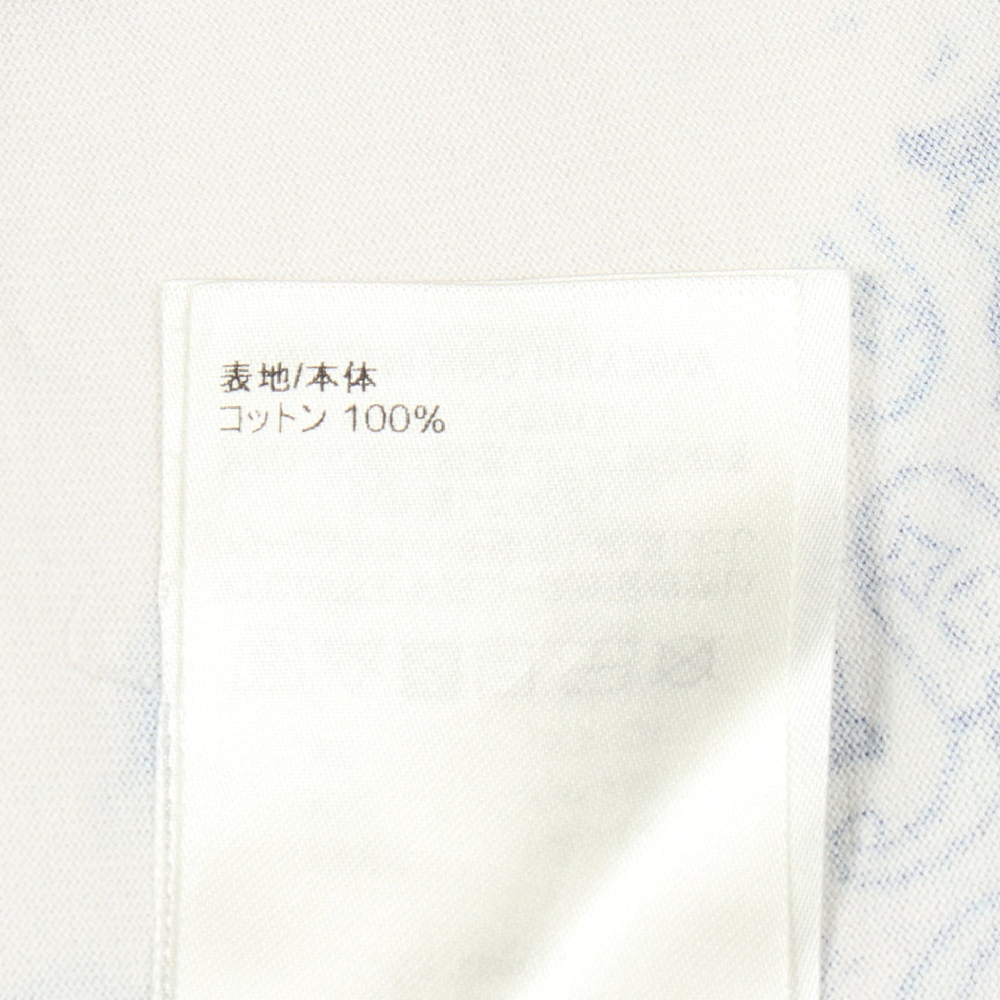 モノグラムバンダナプリント クルーネック 半袖Tシャツ コットン ホワイト ブルー ルイヴィトン トップス LOUIS VUITTON