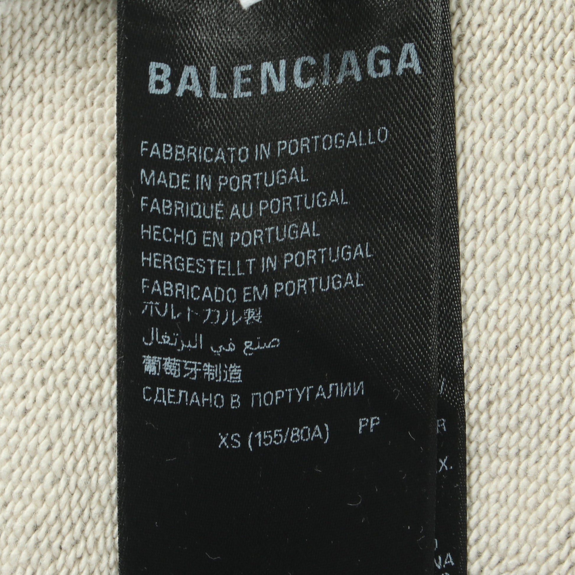 TAPE TYPE RIPPED POCKET HOODIE ダメージ加工 プルオーバーパーカー コットン ダークグレー バレンシアガ トップス BALENCIAGA