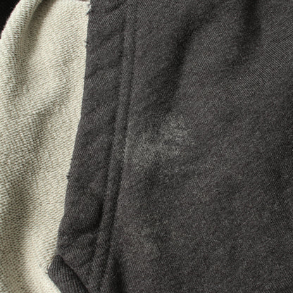 TAPE TYPE RIPPED POCKET HOODIE ダメージ加工 プルオーバーパーカー コットン ダークグレー バレンシアガ トップス BALENCIAGA