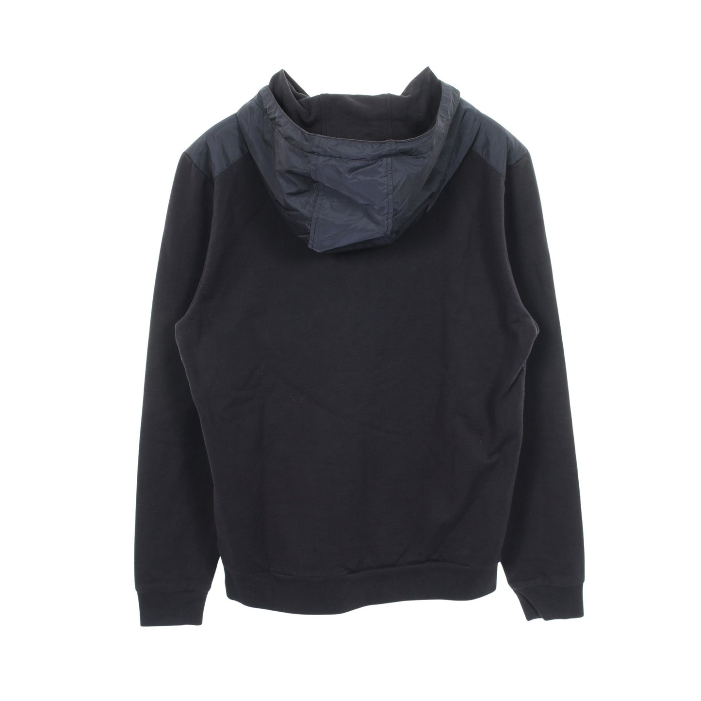 RE-NYLON 切替 ジップアップパーカー コットン ナイロン ダークネイビー プラダ トップス PRADA