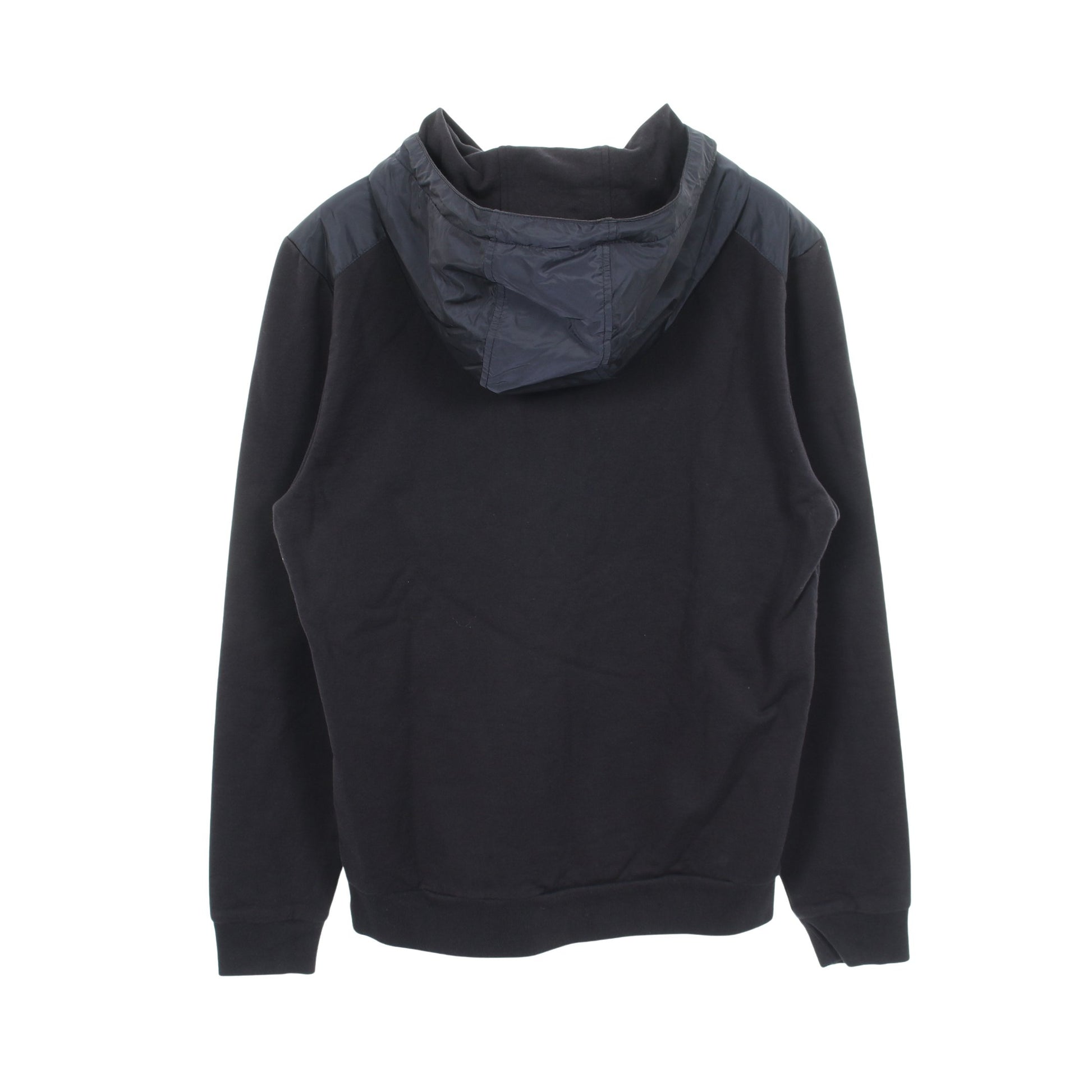 RE-NYLON 切替 ジップアップパーカー コットン ナイロン ダークネイビー プラダ トップス PRADA