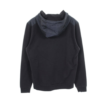 RE-NYLON 切替 ジップアップパーカー コットン ナイロン ダークネイビー プラダ トップス PRADA