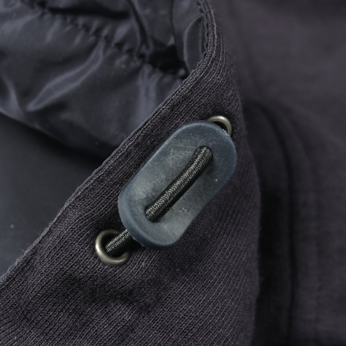 RE-NYLON 切替 ジップアップパーカー コットン ナイロン ダークネイビー プラダ トップス PRADA