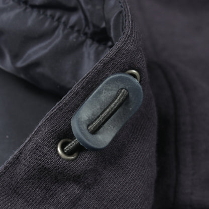 RE-NYLON 切替 ジップアップパーカー コットン ナイロン ダークネイビー プラダ トップス PRADA