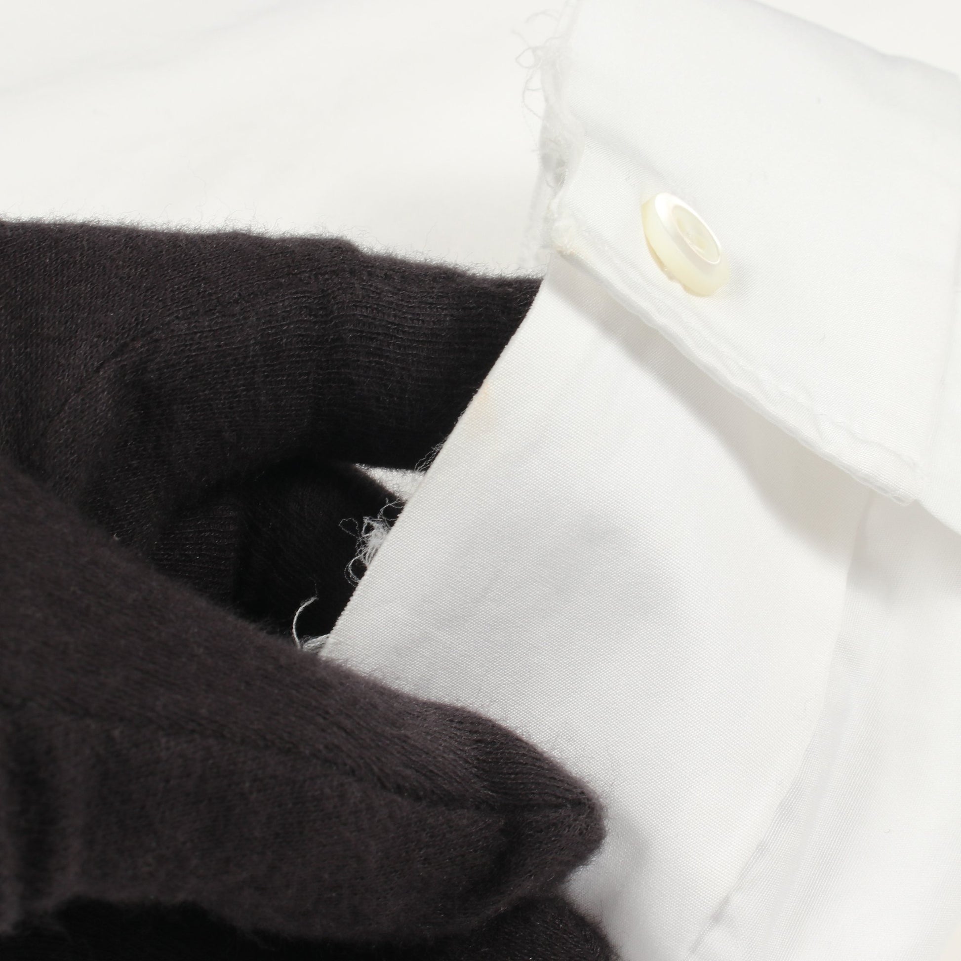 カットオフ クロップドシャツ ブラウス コットン ホワイト ミュウミュウ トップス miu miu