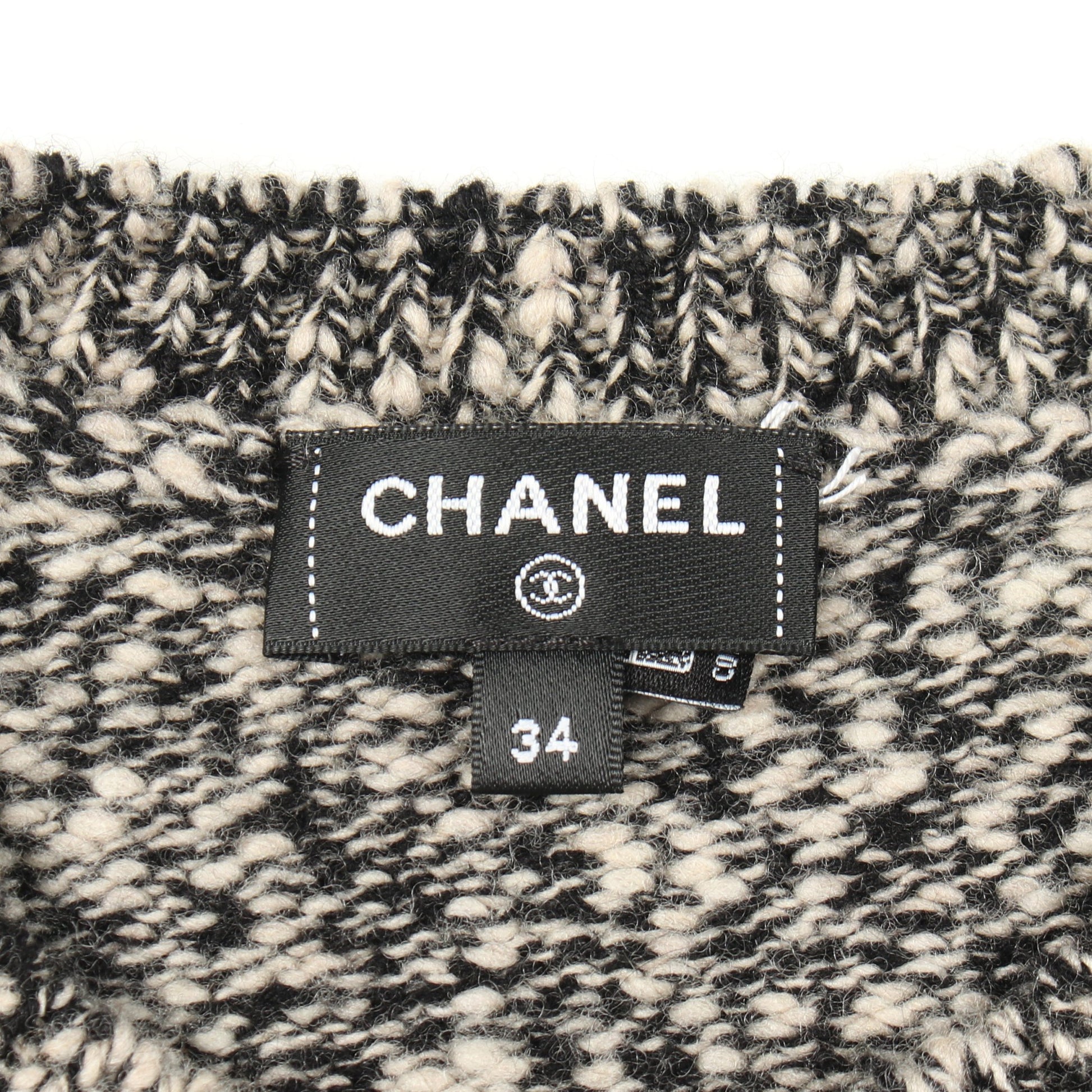 ロゴ セーター ニット カシミヤ ウール ブラック グレー マルチカラー シャネル トップス CHANEL