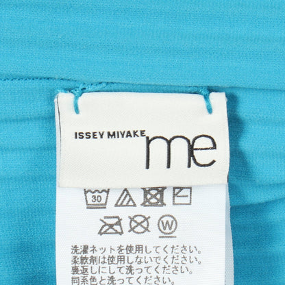 プリーツ クルーネック カーディガン ブルー ミーイッセイミヤケ トップス me ISSEY MIYAKE