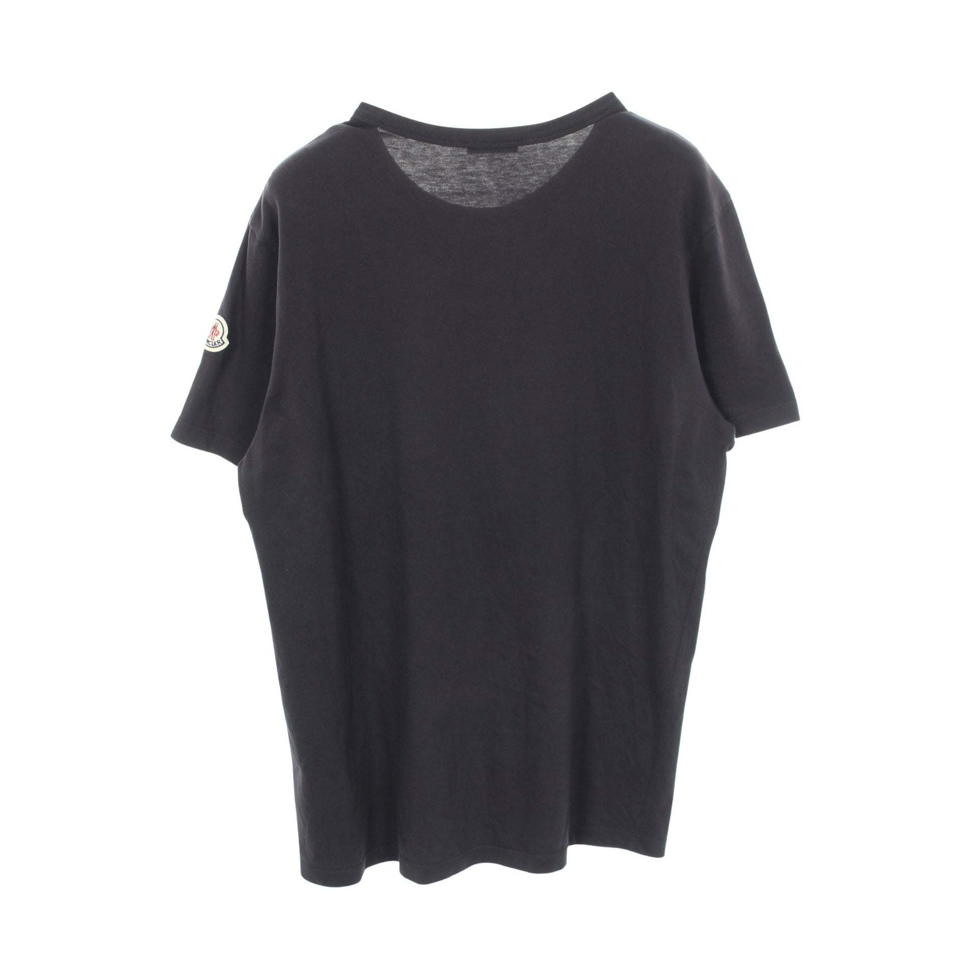 アイコンエンボス クルーネック 半袖Tシャツ コットン ネイビー ホワイト モンクレール トップス MONCLER