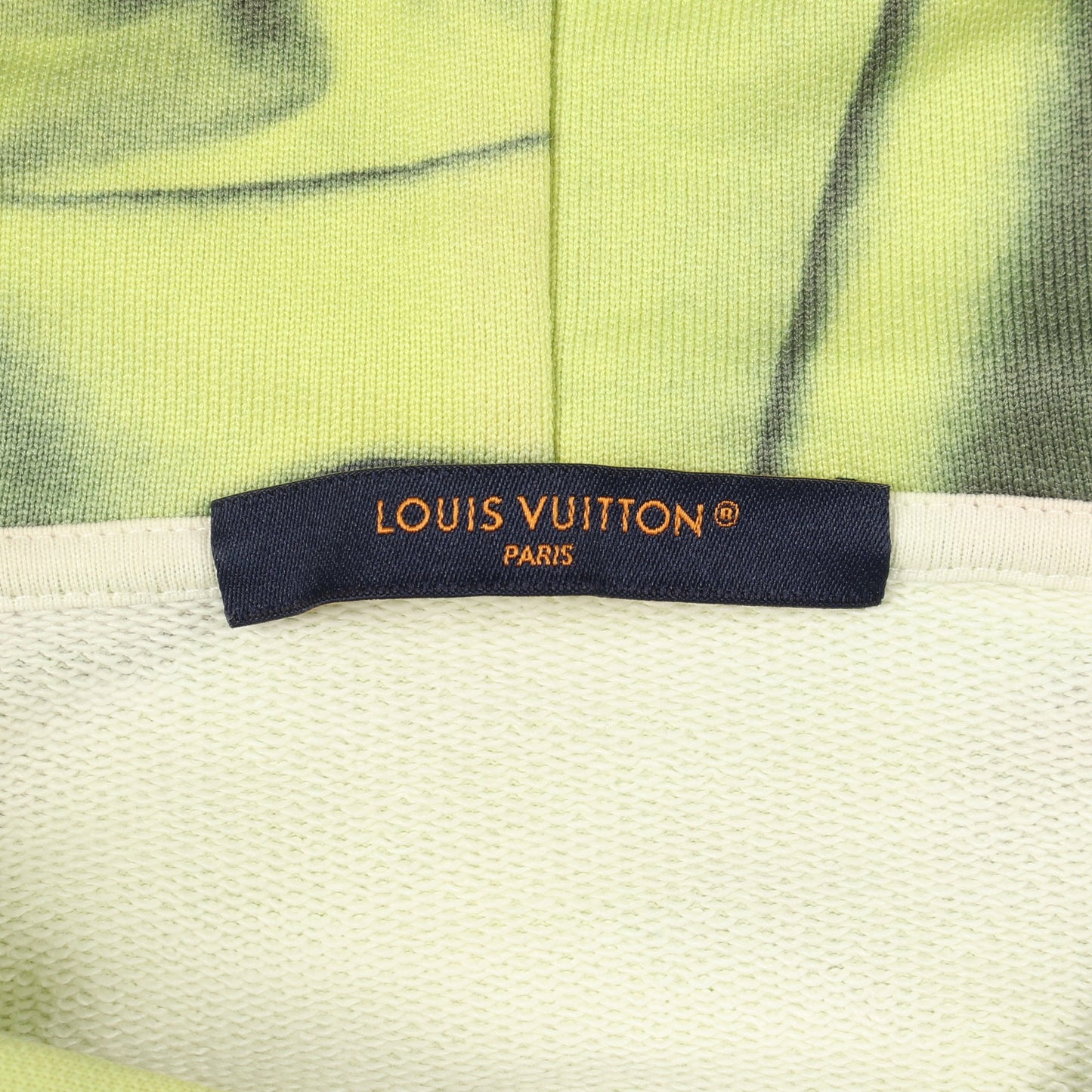 モノグラムシグネチャー プルオーバーパーカー コットン ナイロン イエローグリーン グレー ルイヴィトン トップス LOUIS VUITTON